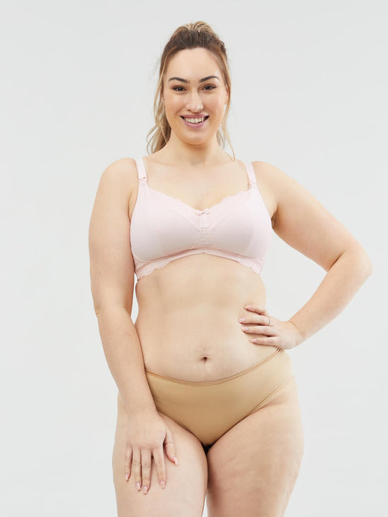 Cake Taffy Busty Non-Wire Nursing Bra - Rose