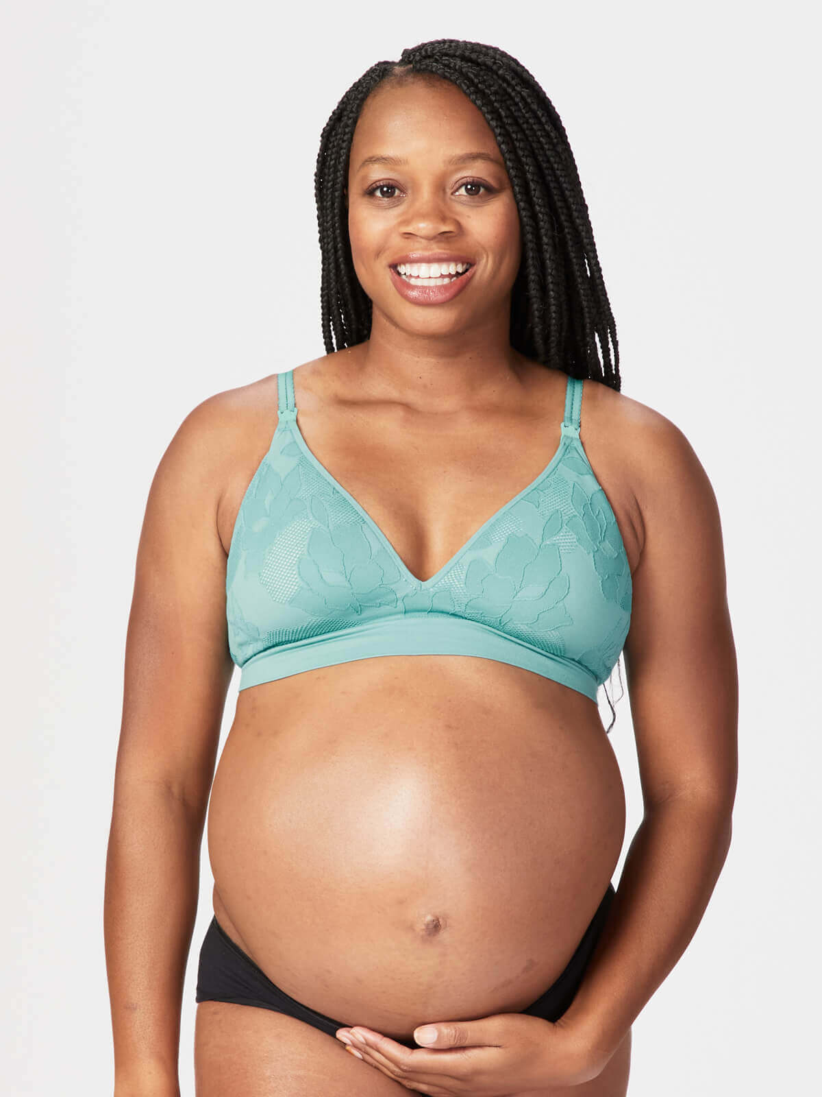 Cake Freckles Recycled Nursing Bra (B-DD) - Teal