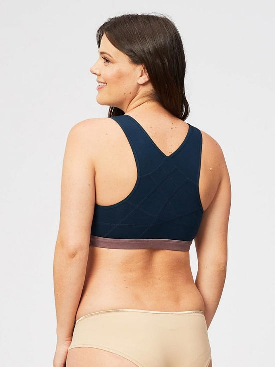 Cake Milk Bamboo Sleep Bra - Navy