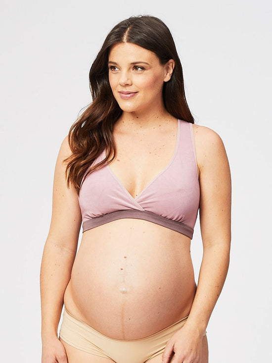 Cake Milk Bamboo Sleep Bra - Mauve