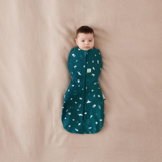 Ergo Pouch Cocoon Swaddle Bag 0.2 TOG - Ocean