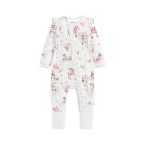 Confetti Kidz Bamboo Zipsuit - Magical Unicorns