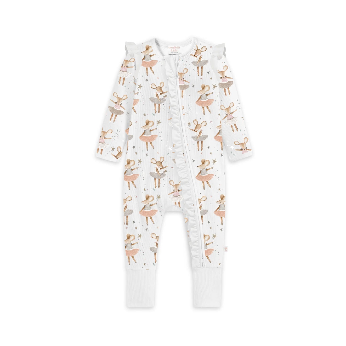 Confetti Kidz Bamboo Zipsuit - Tutu Cute