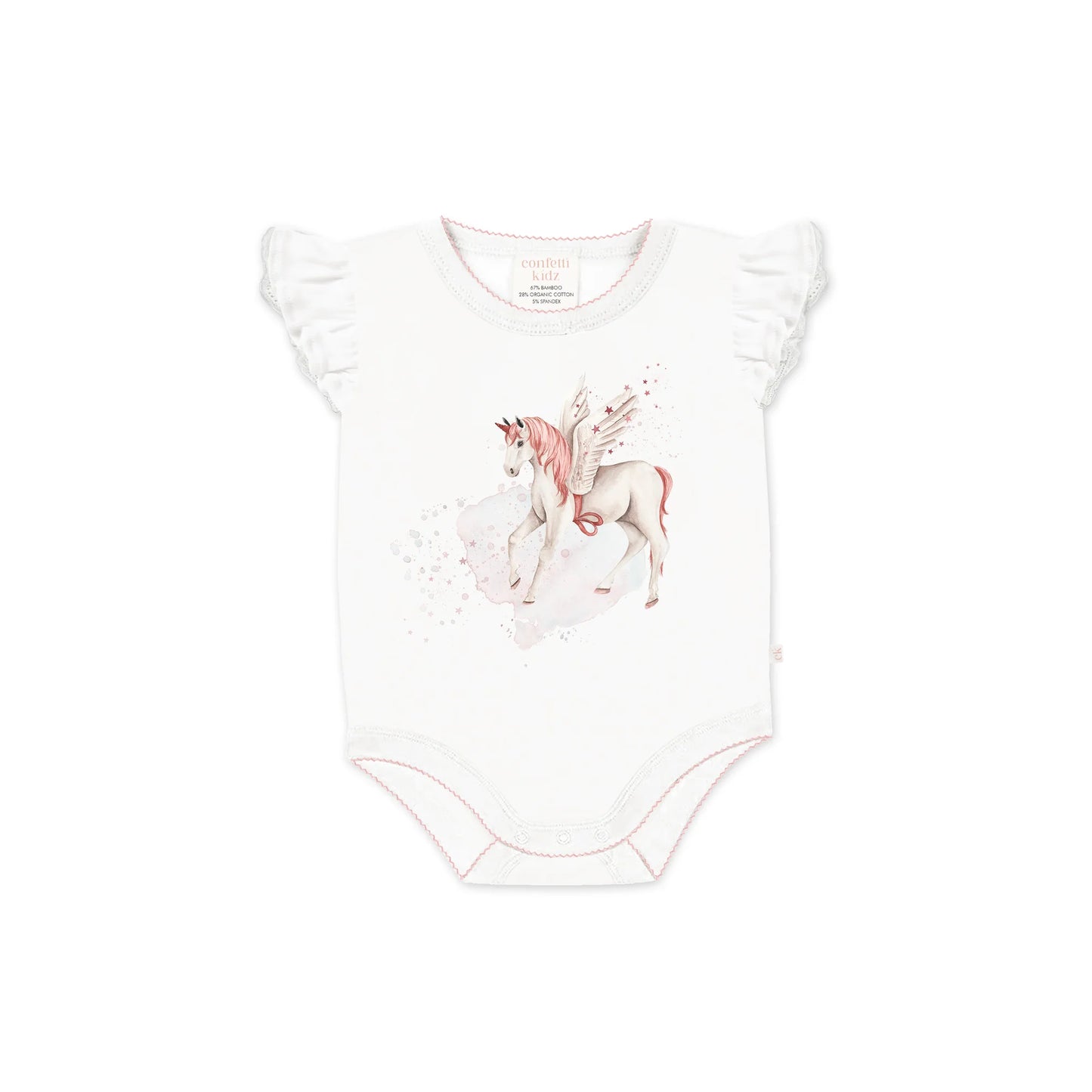 Confetti Kidz Print Bodysuit - Magical Unicorns