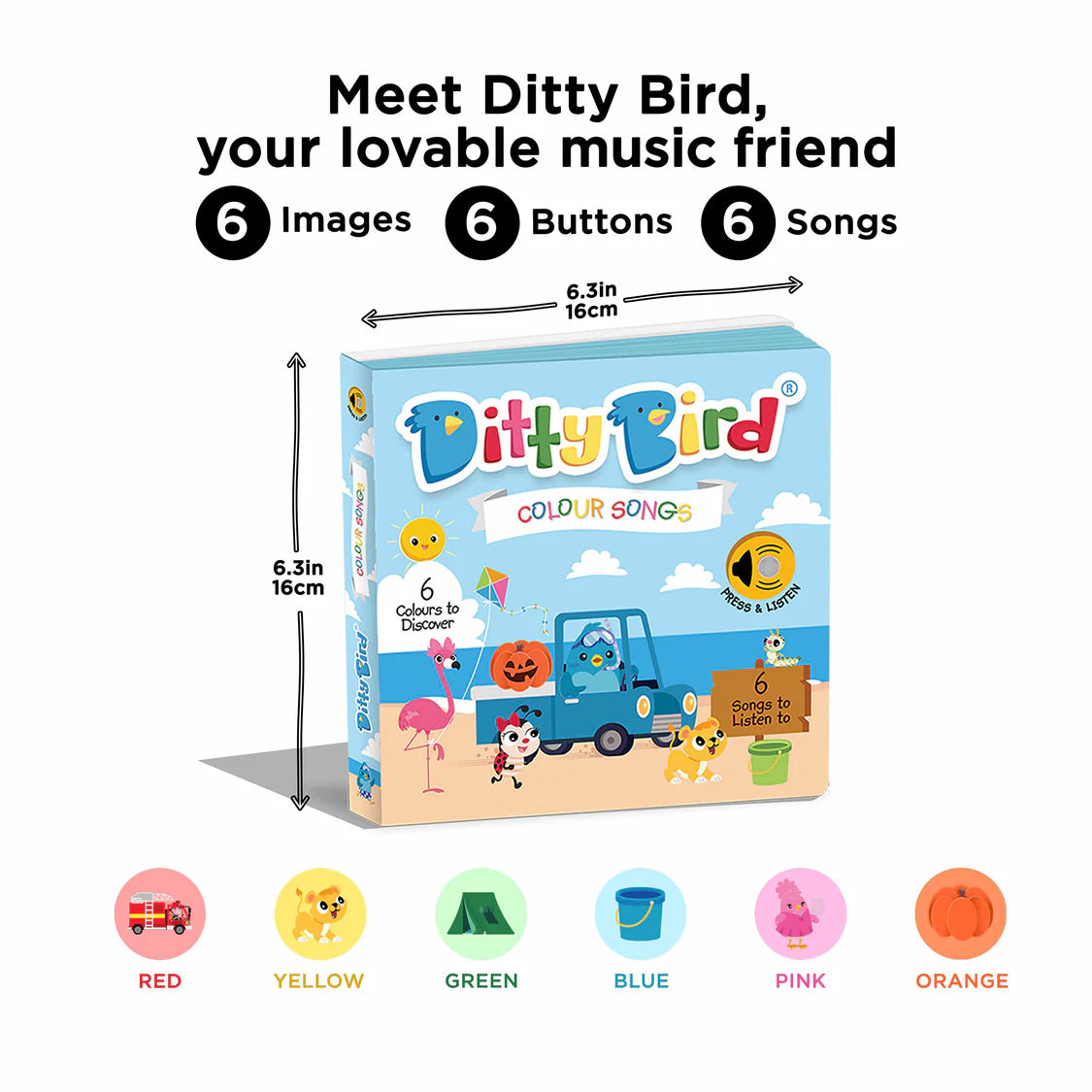 Ditty Bird Colour Songs Sound Book