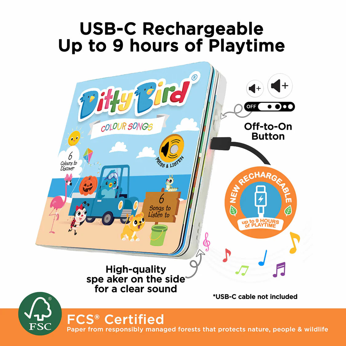 Ditty Bird Colour Songs Sound Book