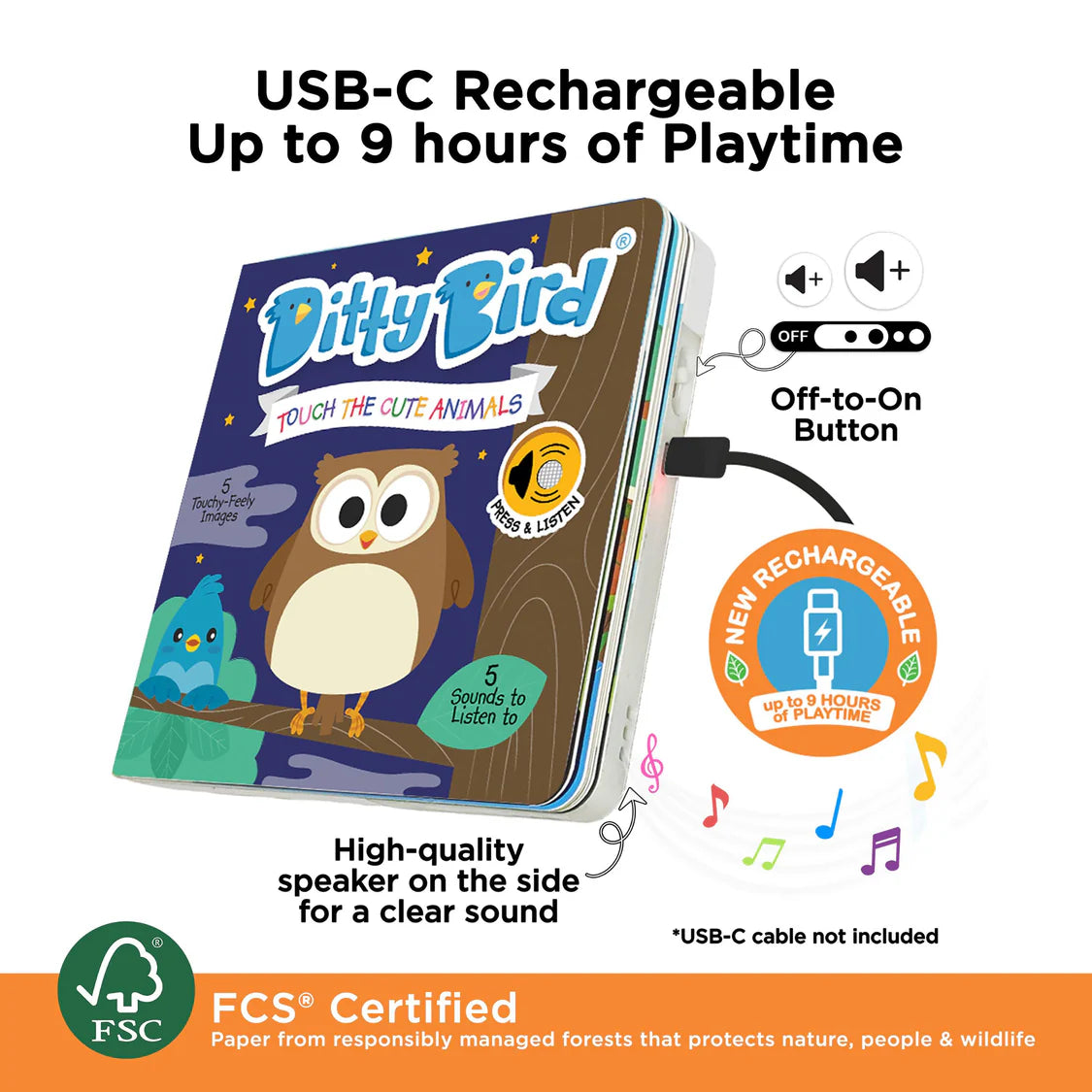 Ditty Bird Touch Sound Book