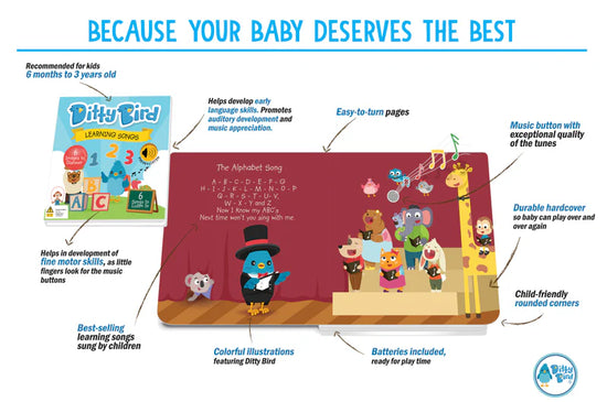Ditty Bird Learning Songs Musical Book