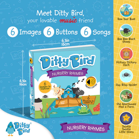 Ditty Bird Nursery Rhymes Musical Book
