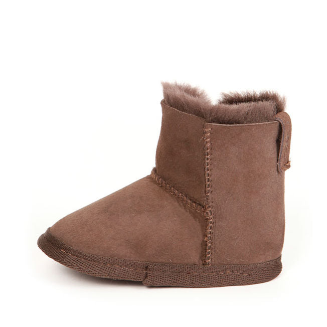 Emu Platinum Baby Bootie - Chocolate