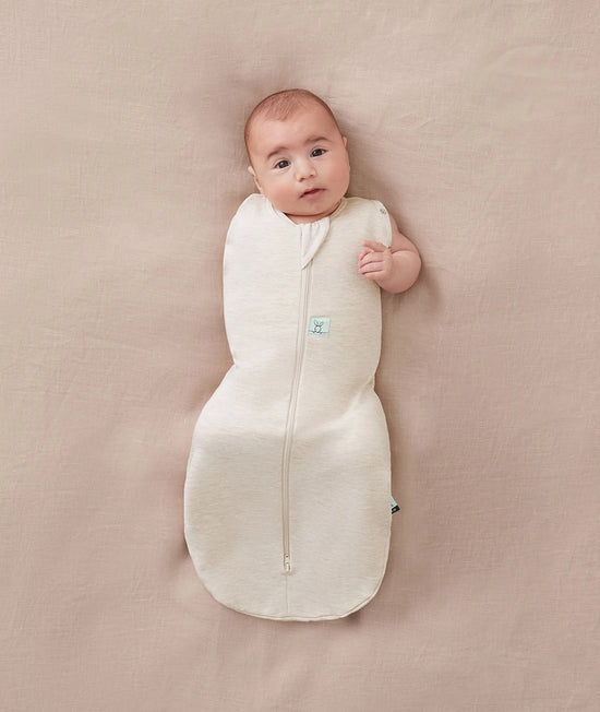 Ergo Pouch Cocoon Swaddle Bag 0.2 TOG - Oatmeal Marle