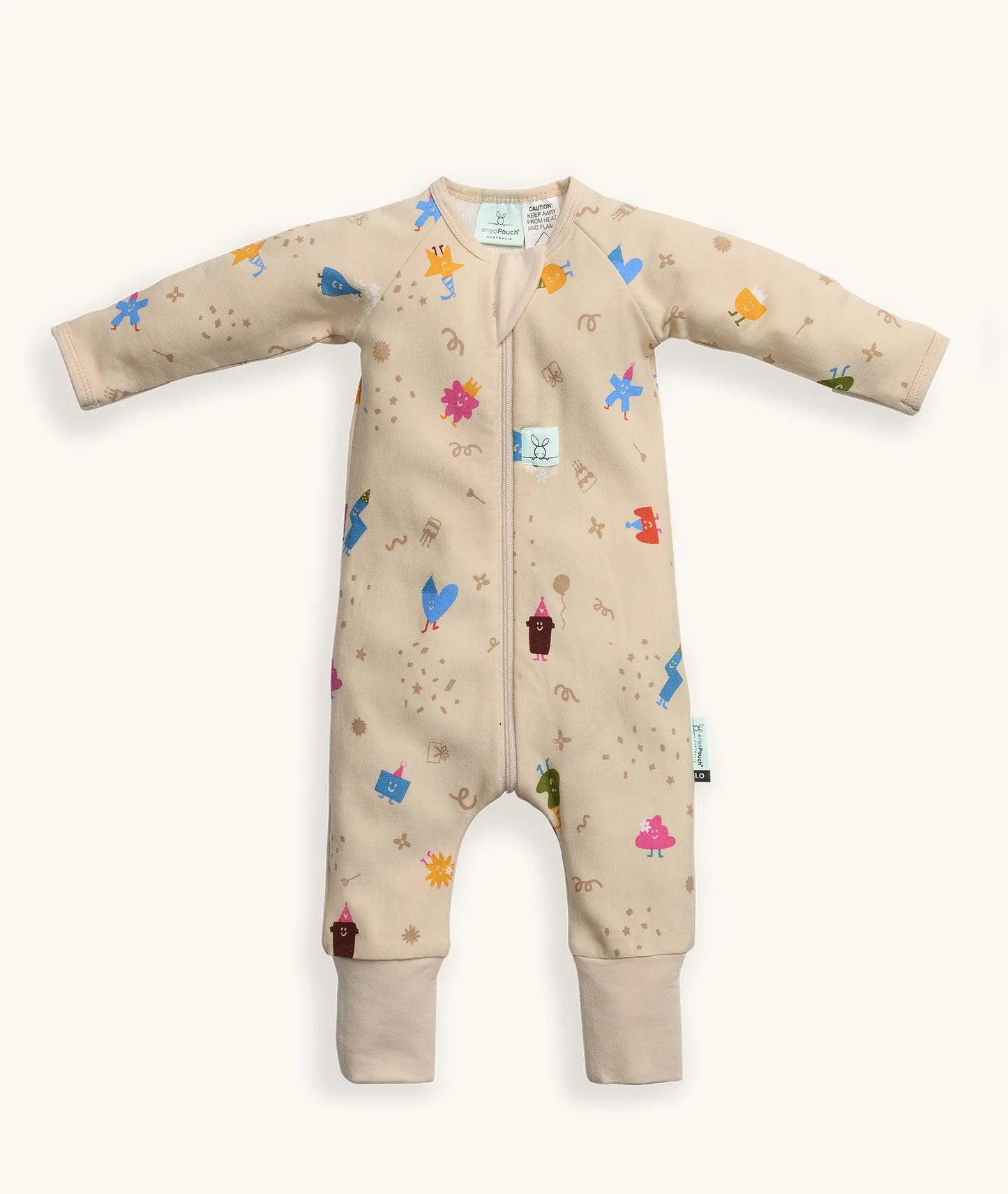 Ergo Pouch Long Sleeve Layer 1.0 TOG - Birthday Blobs