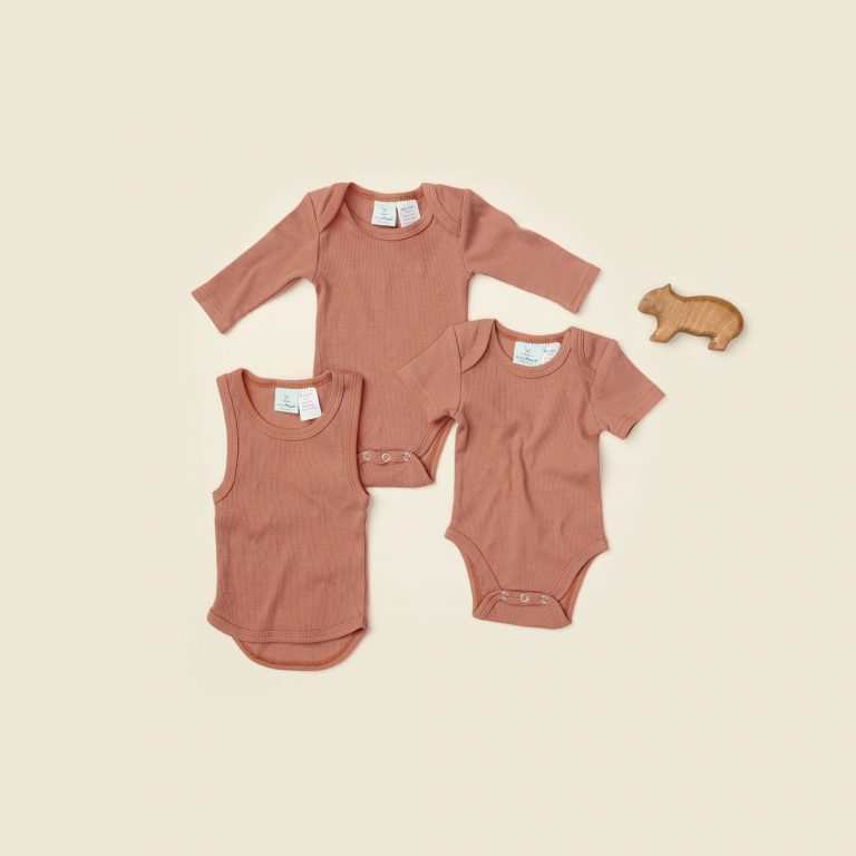 Ergo Pouch Long Sleeves Bodysuit 0.2 TOG - Chestnut