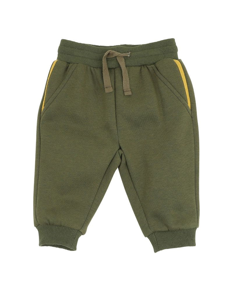 Fox & Finch High Flyer Track Pants - Khaki Green