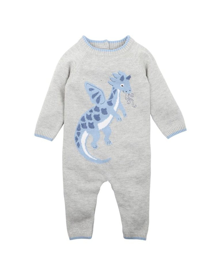 Fox & Finch Dragon Knitted Romper