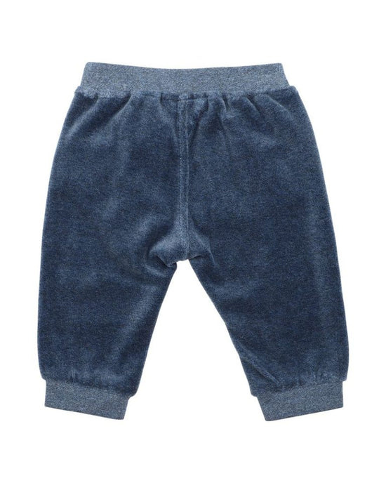 Fox & Finch Dragon Velour Pants Blue Marle