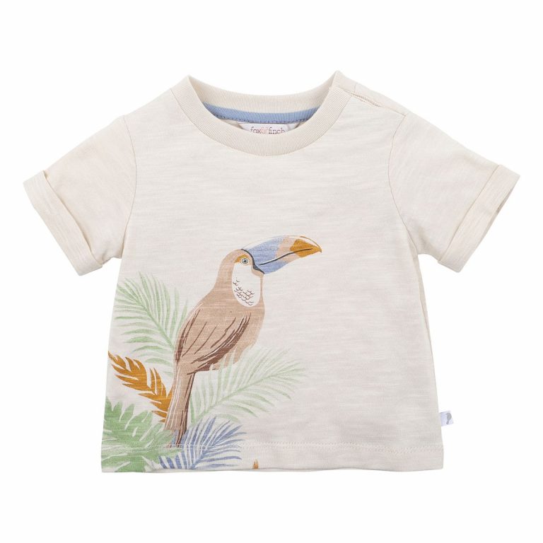 Fox & Finch Toucan Bird Tee - Sand