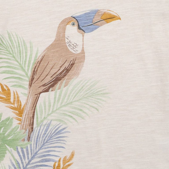 Fox & Finch Toucan Bird Tee - Sand