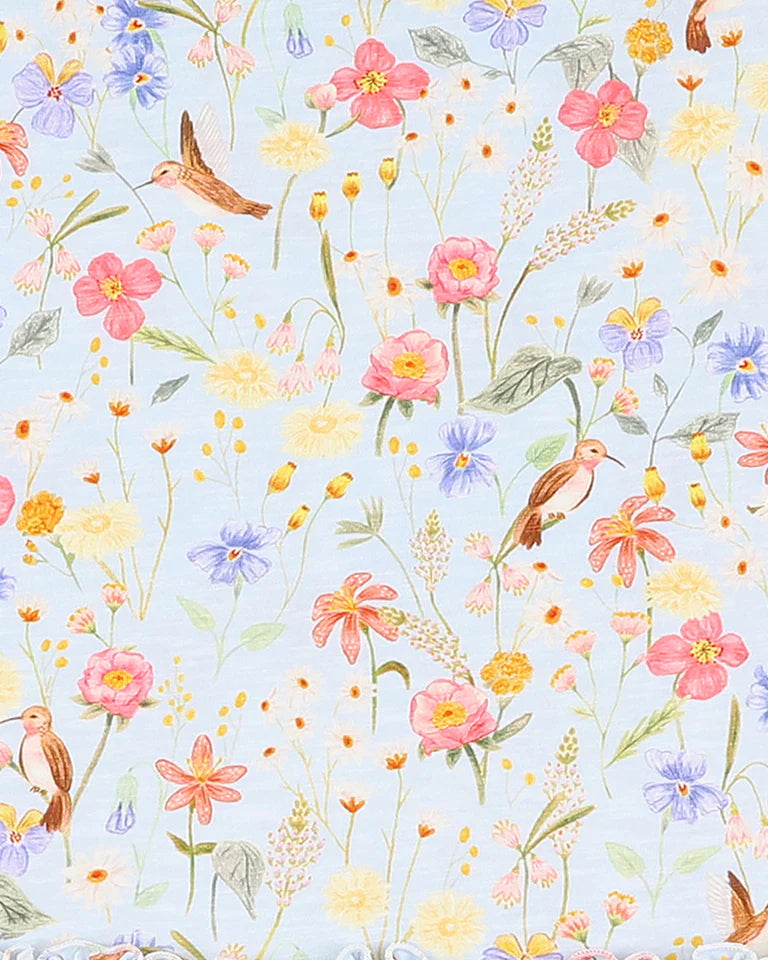 Fox & Finch Songbird Print Frill Bodysuit