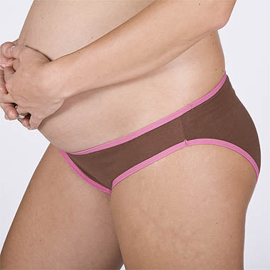 FM Perfect Fit Maternity Undies 2pk - Choc/Pink