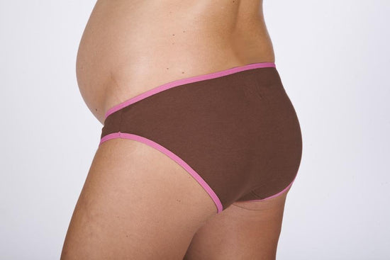 FM Perfect Fit Maternity Undies 2pk - Choc/Pink