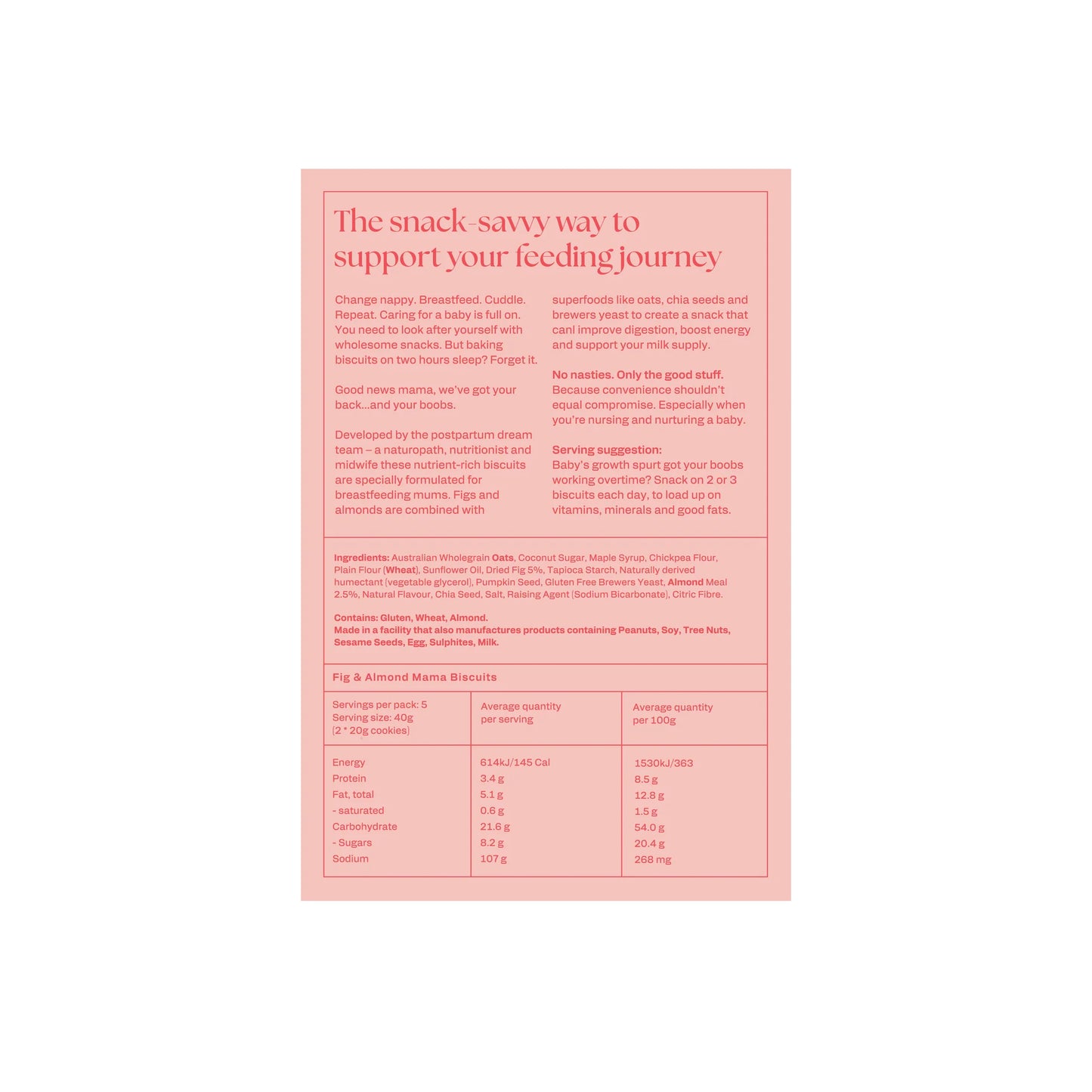 Franjo's Fig & Almond Lactation Biscuits