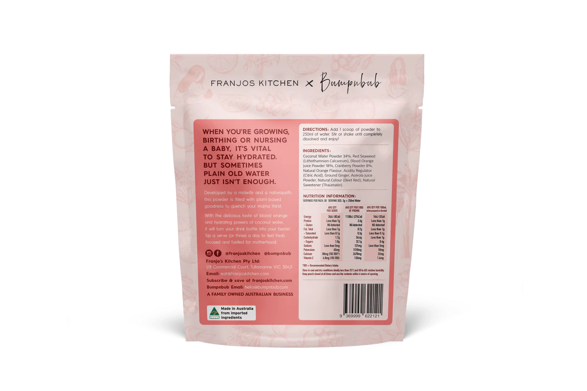 Franjo's Motherhood Hydration Powder - Blood Orange