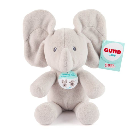 Gund Flappy Elephant Handheld Peek-A-Boo Plush