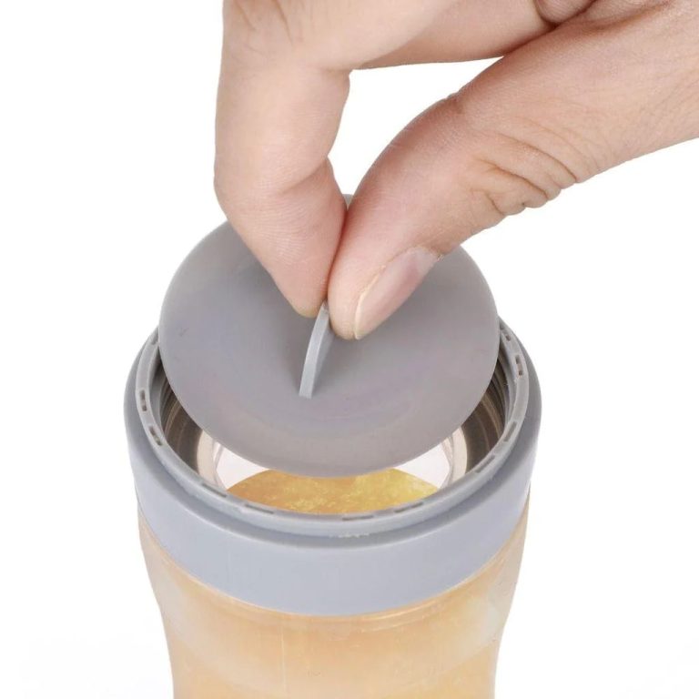 Haakaa Silicone Baby Food Dispensing Spoon - Grey