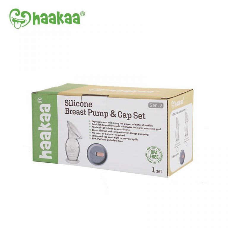 Haakaa Silicone Breast Pump & Cap 100ml