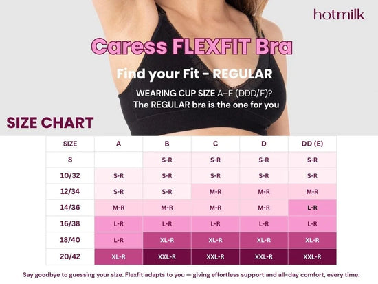 Hotmilk Caress FlexFit Nursing Bra - Black Regular