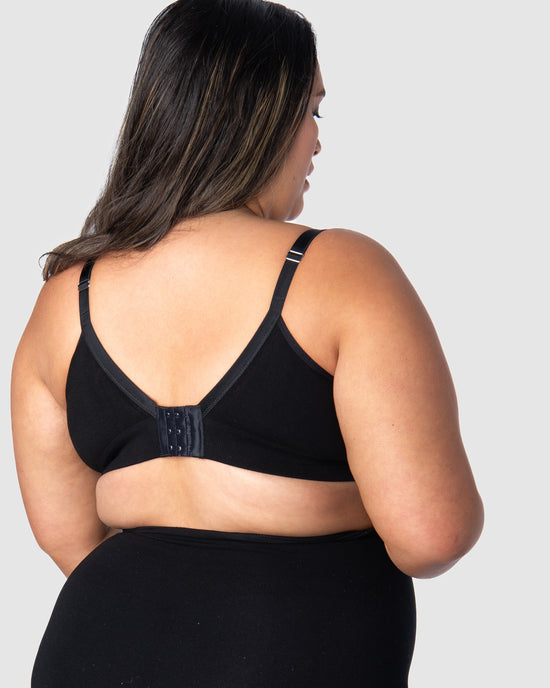 Hotmilk Caress FlexFit Nursing Bra - Black Busty