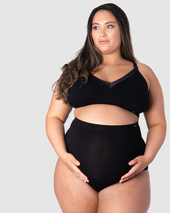 Hotmilk Caress FlexFit Nursing Bra - Black Busty