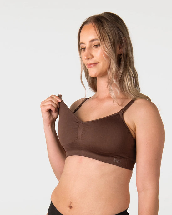 Hotmilk My Necessity 2.0 FlexFit Nursing Bra - Chocolate Regular