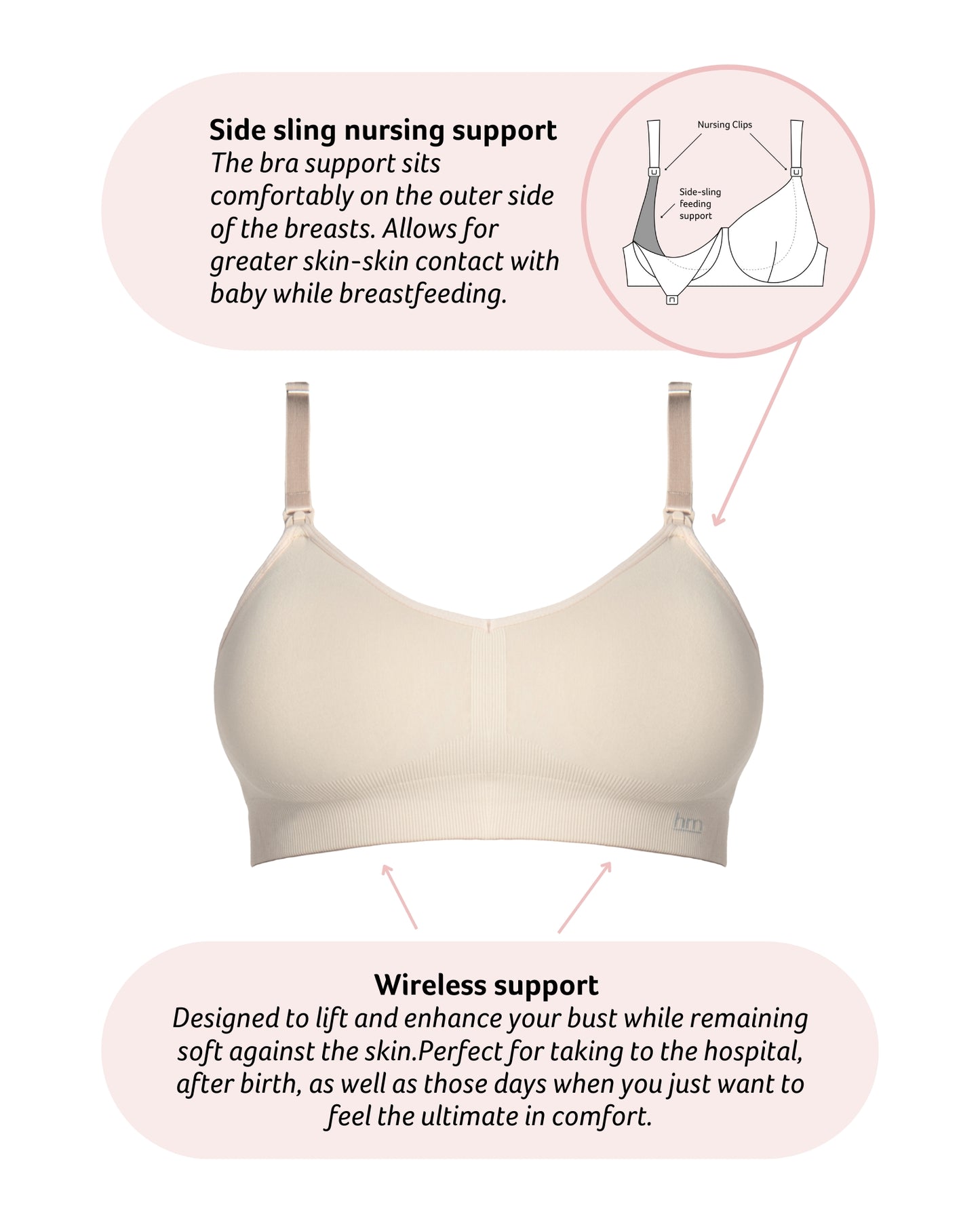 Hotmilk My Necessity 2.0 FlexFit Nursing Bra - Frappe Busty