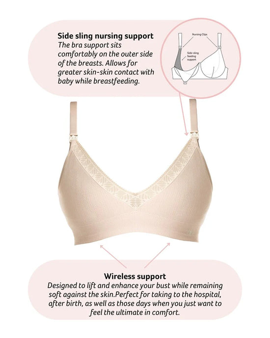 Hotmilk Caress Flexfit Nursing Bra - Oat