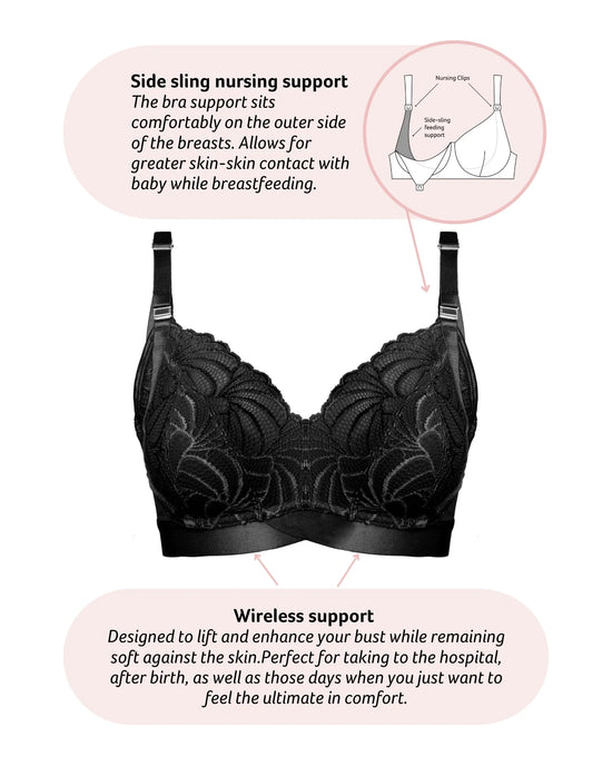 Hotmilk Warrior 2.0 FlexFit Nursing Bra - Black