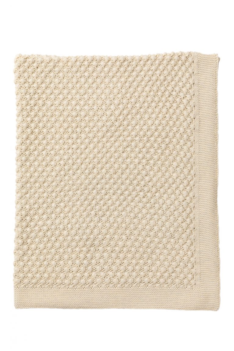 Indus Mini Popcorn Blanket Natural