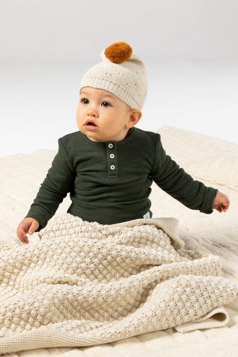 Indus Mini Popcorn Blanket Natural