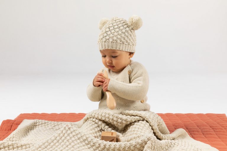 Indus Mini Popcorn Blanket Natural