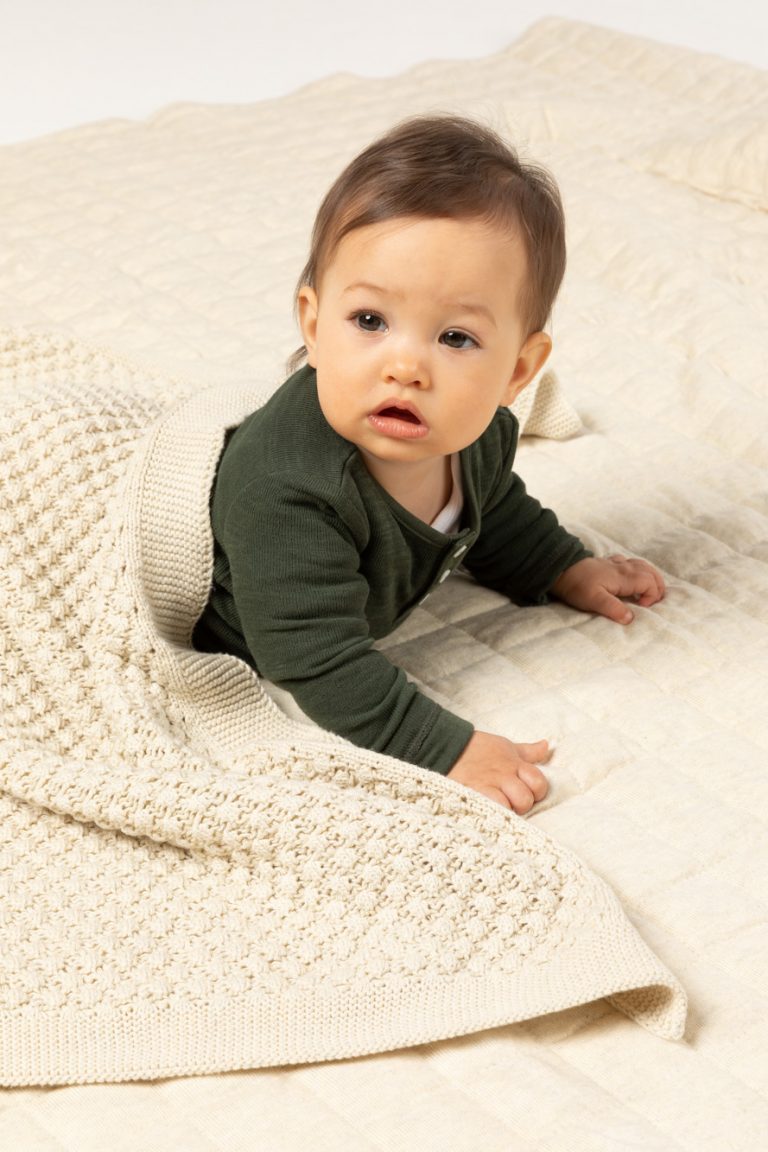 Indus Mini Popcorn Blanket Natural