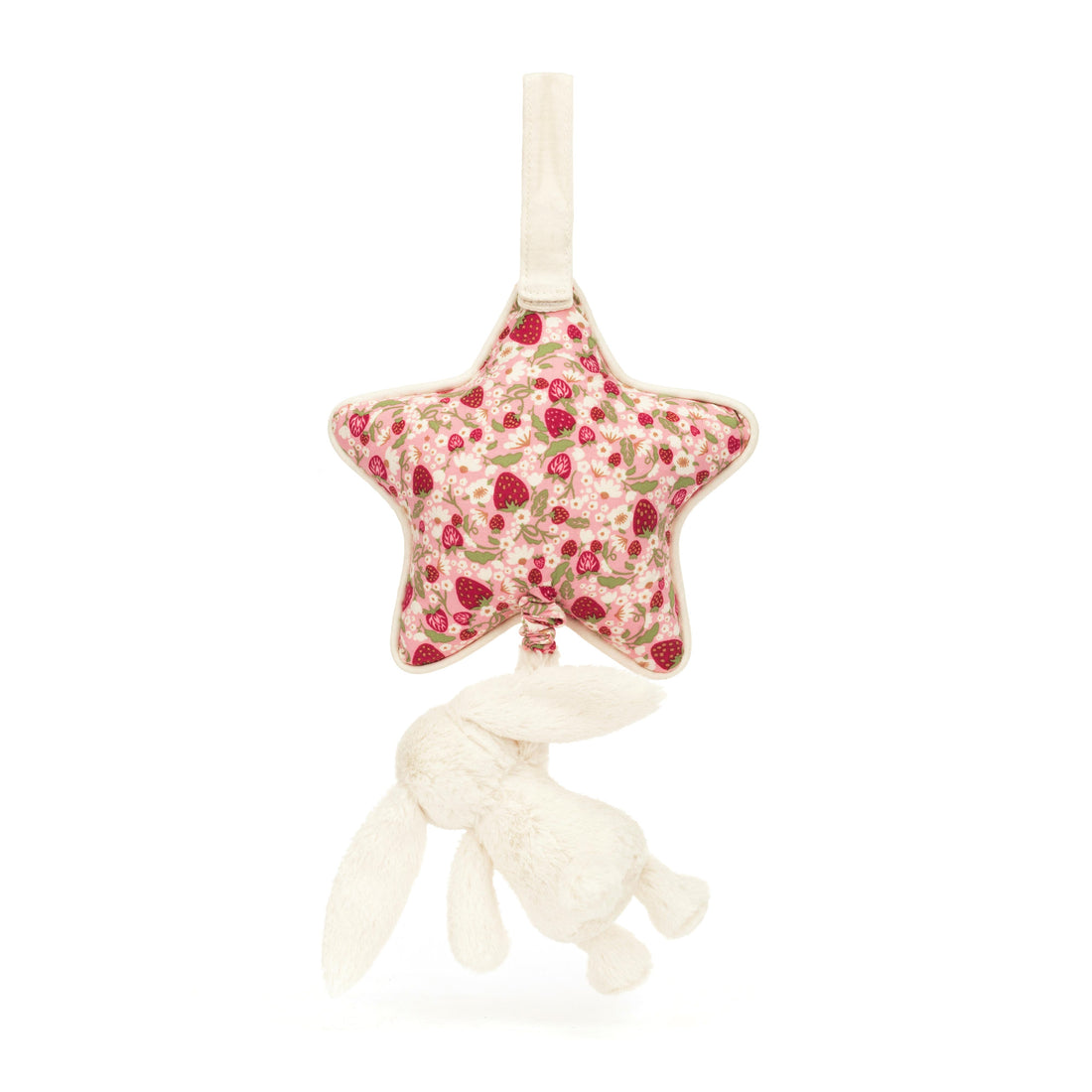Jellycat Blossom Cream Bunny 'Berry' Musical Pull