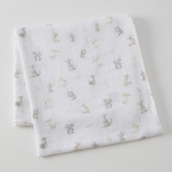 Jiggle & Giggle Little Aussie Critters Muslin Wrap