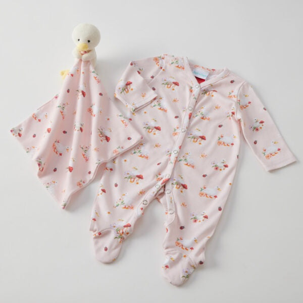 Jiggle & Giggle Waddling Around Romper and Comforter