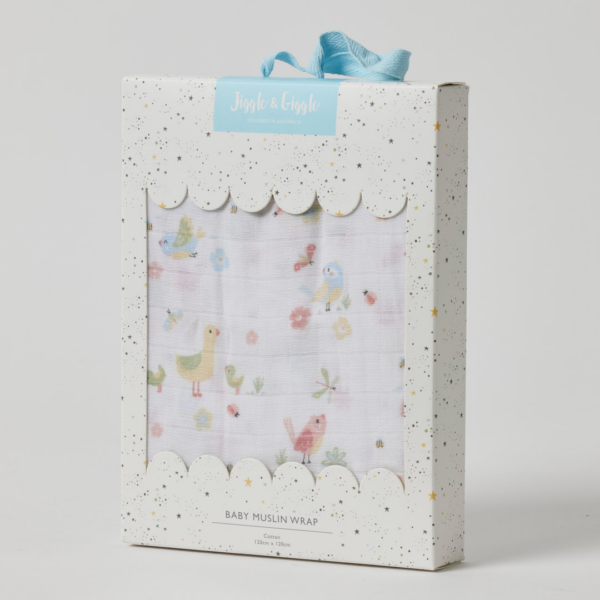 Jiggle & Giggle Birdy Muslin Wrap