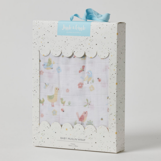 Jiggle & Giggle Birdy Muslin Wrap