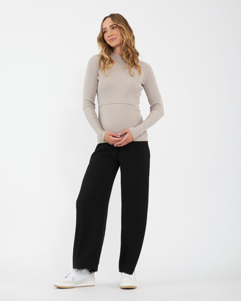 Ripe Lift Up Nursing Knit - Stone