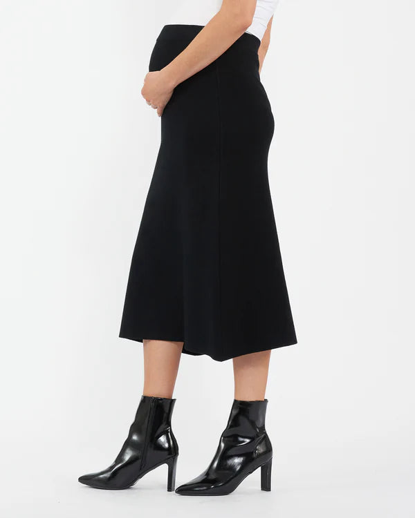 Ripe A-Line Knit Skirt - Black