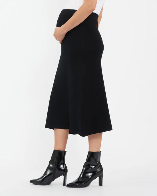 Ripe A-Line Knit Skirt - Black