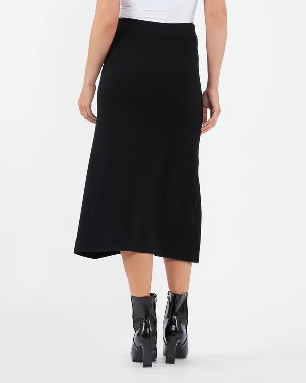 Ripe A-Line Knit Skirt - Black